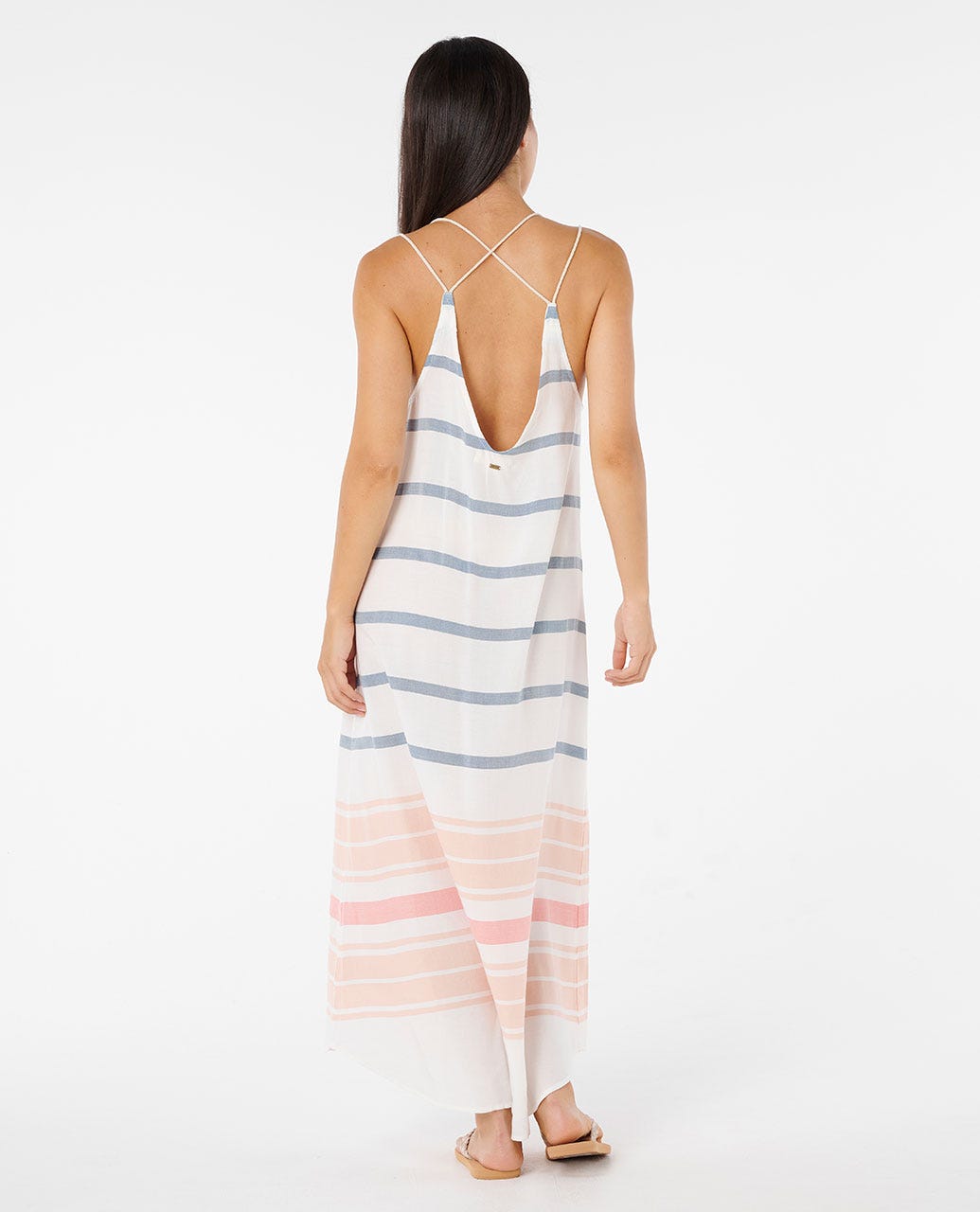 RIP CURL BEACH CLUB MAXI DRESS 0049-NAVY M