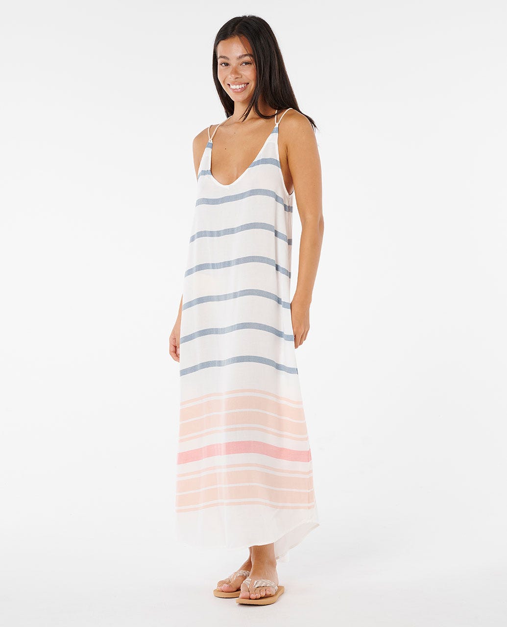 RIP CURL BEACH CLUB MAXI DRESS 0049-NAVY XS