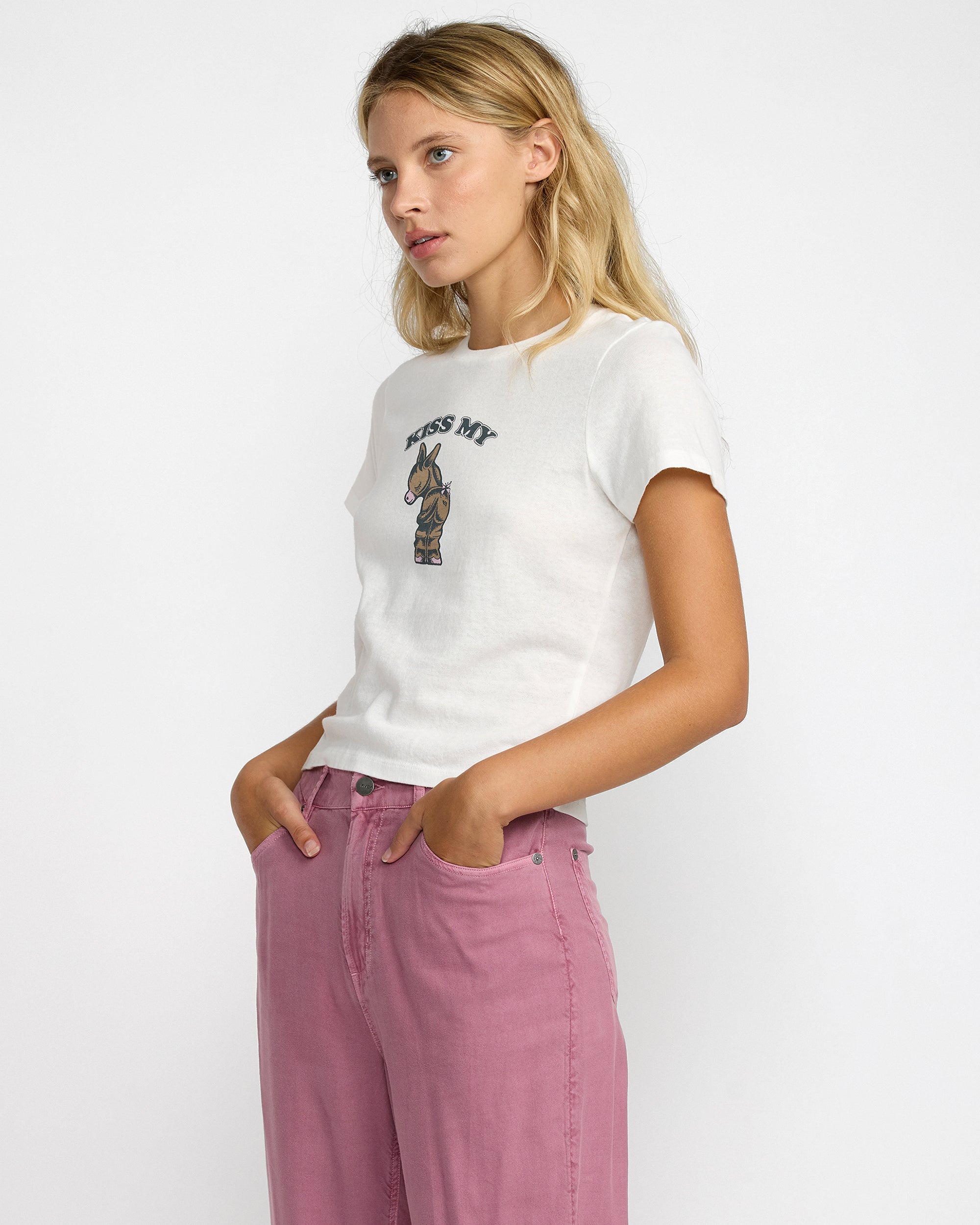 RVCA 411 TEE VWT-VINTAGE WHITE M