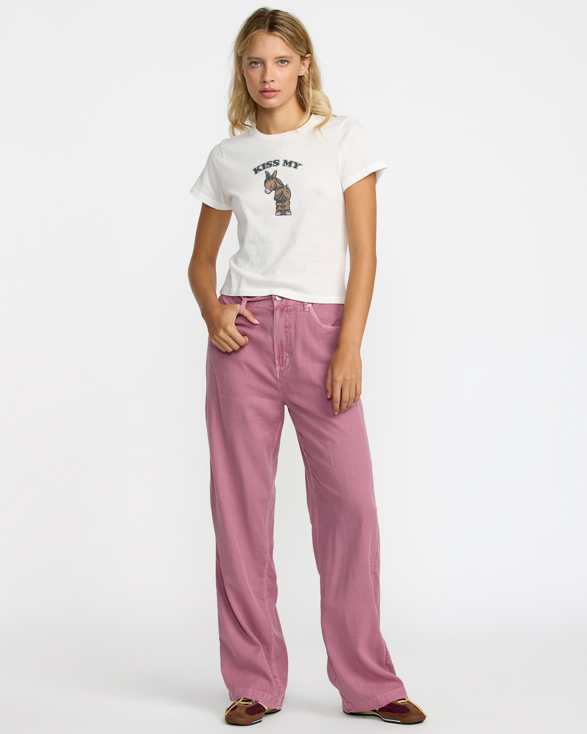 RVCA 411 TEE VWT-VINTAGE WHITE M