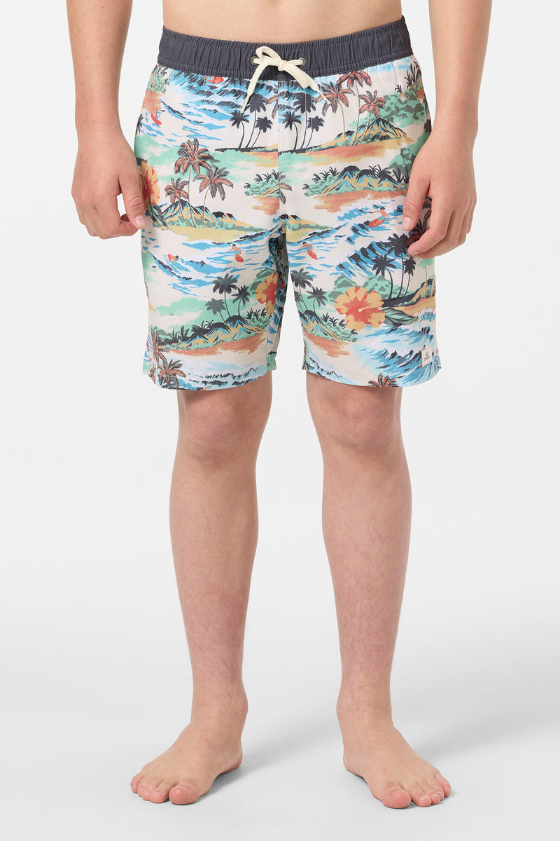 O'Neill Boys Hermosa Lined 16in Volley Short CRM2 S