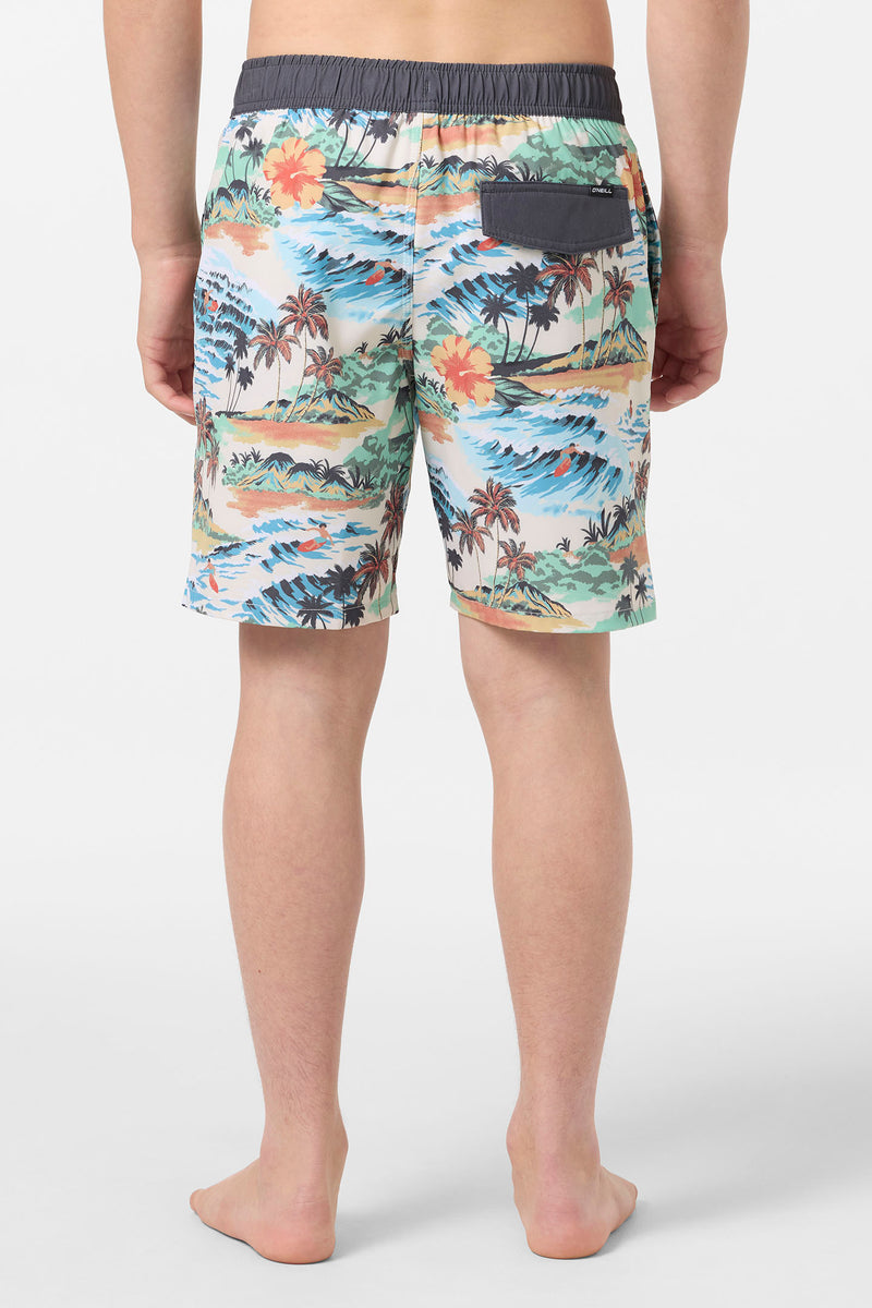 O'Neill Boys Hermosa Lined 16in Volley Short CRM2 S