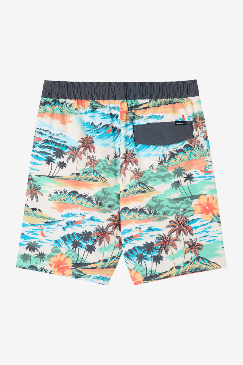 O'Neill Boys Hermosa Lined 16in Volley Short CRM2 M