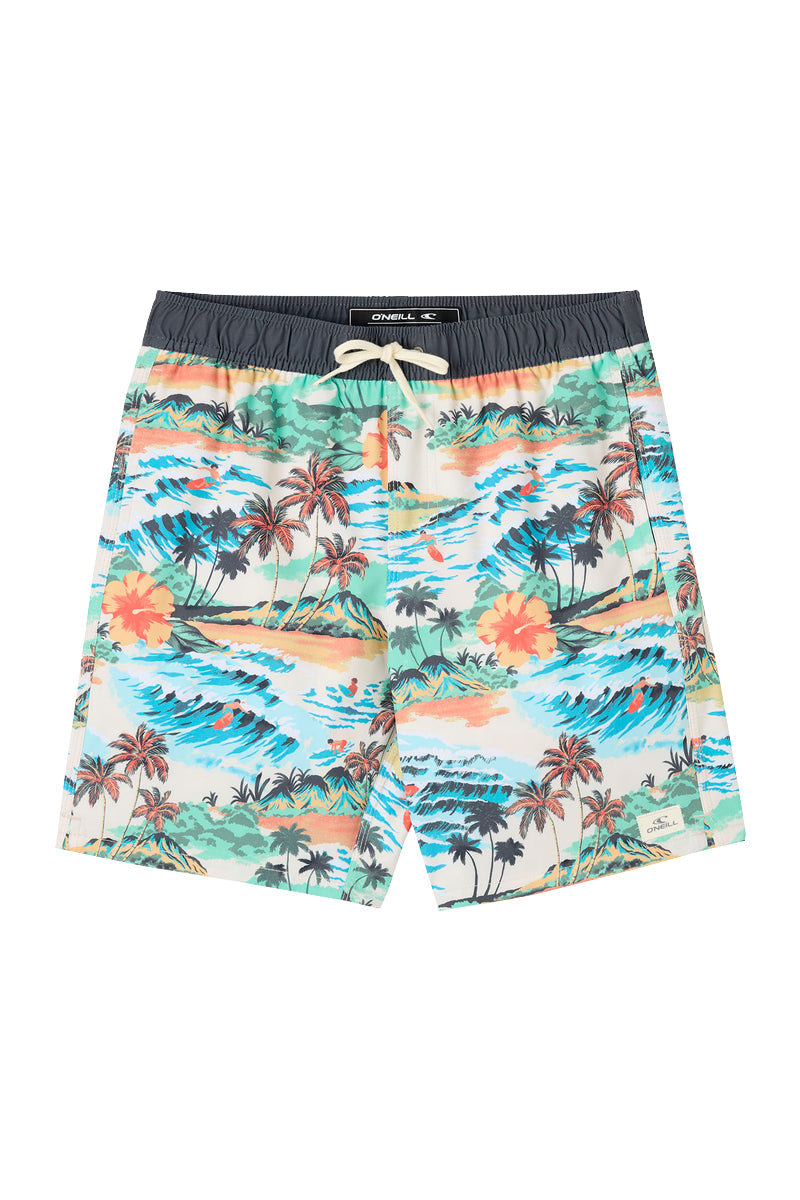 O'Neill Boys Hermosa Lined 16in Volley Short CRM2 S