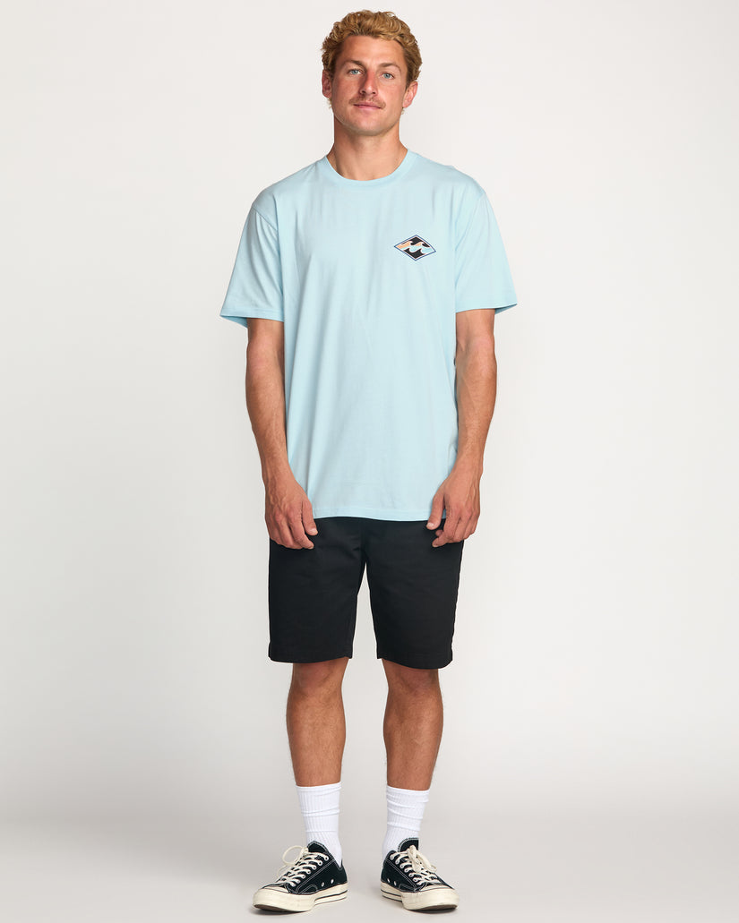 Billabong Crayon Wave Premium Tee CBU-CROWN BLUE XL