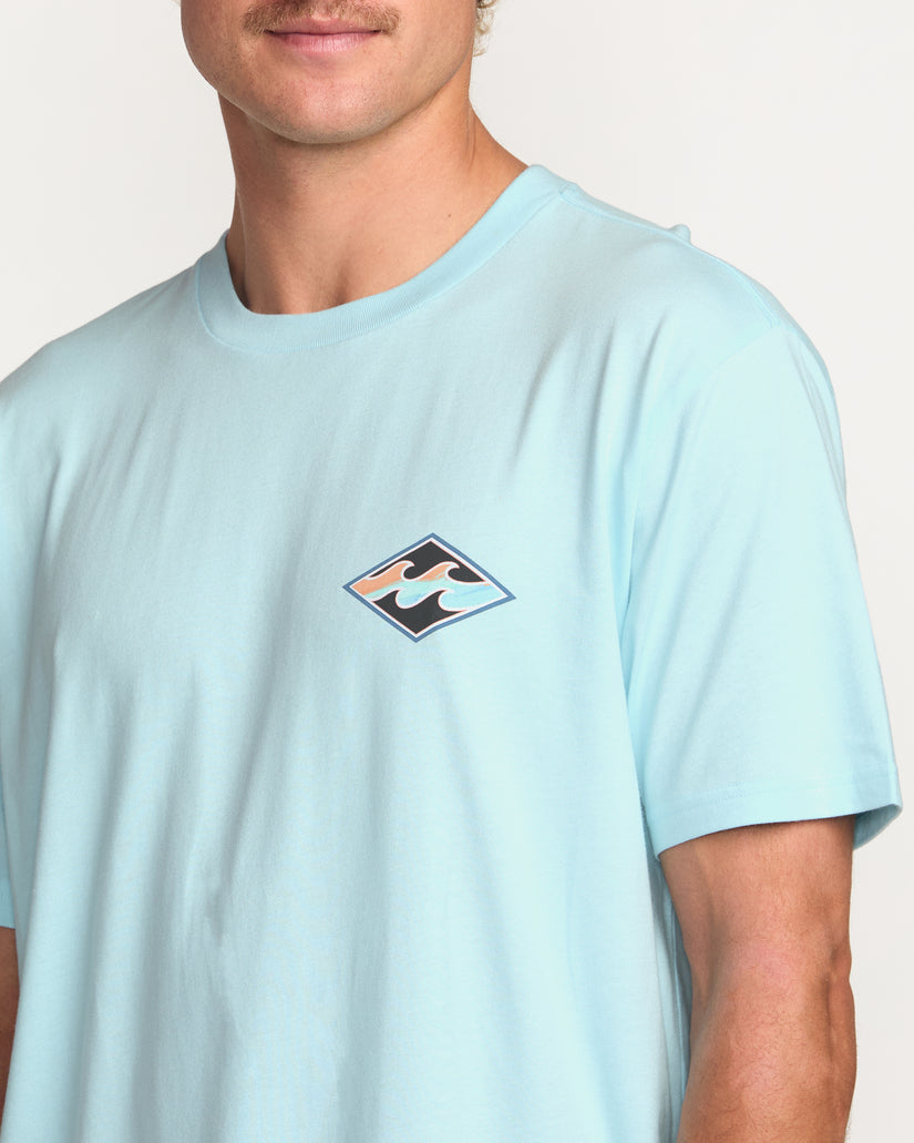 Billabong Crayon Wave Premium Tee CBU-CROWN BLUE L