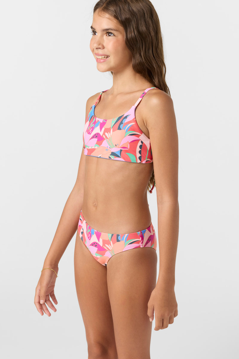 O'NEILL CABANA FLORAL REVO TIE BACK BRALETTE SET MUL 10