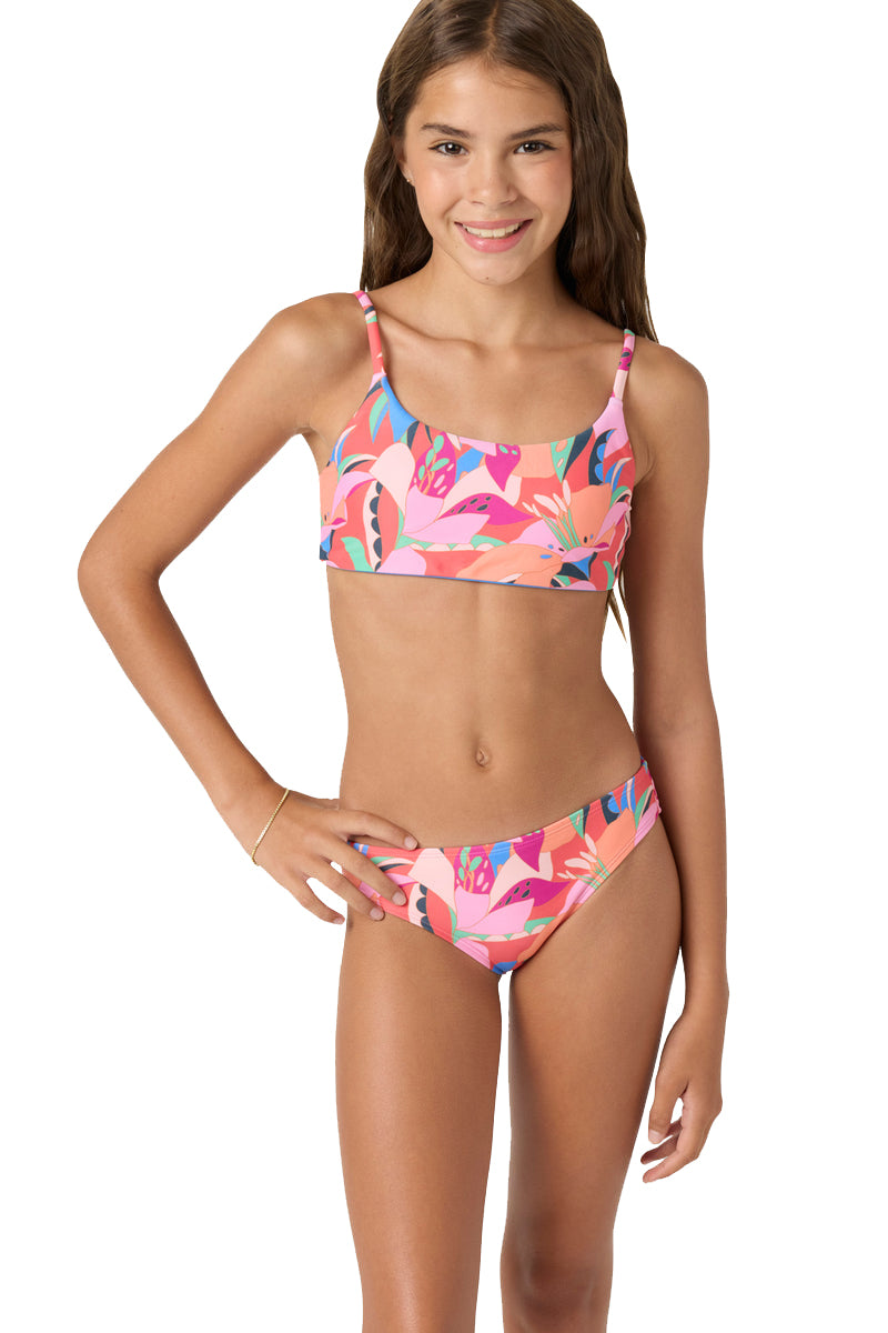 O'NEILL CABANA FLORAL REVO TIE BACK BRALETTE SET MUL 14