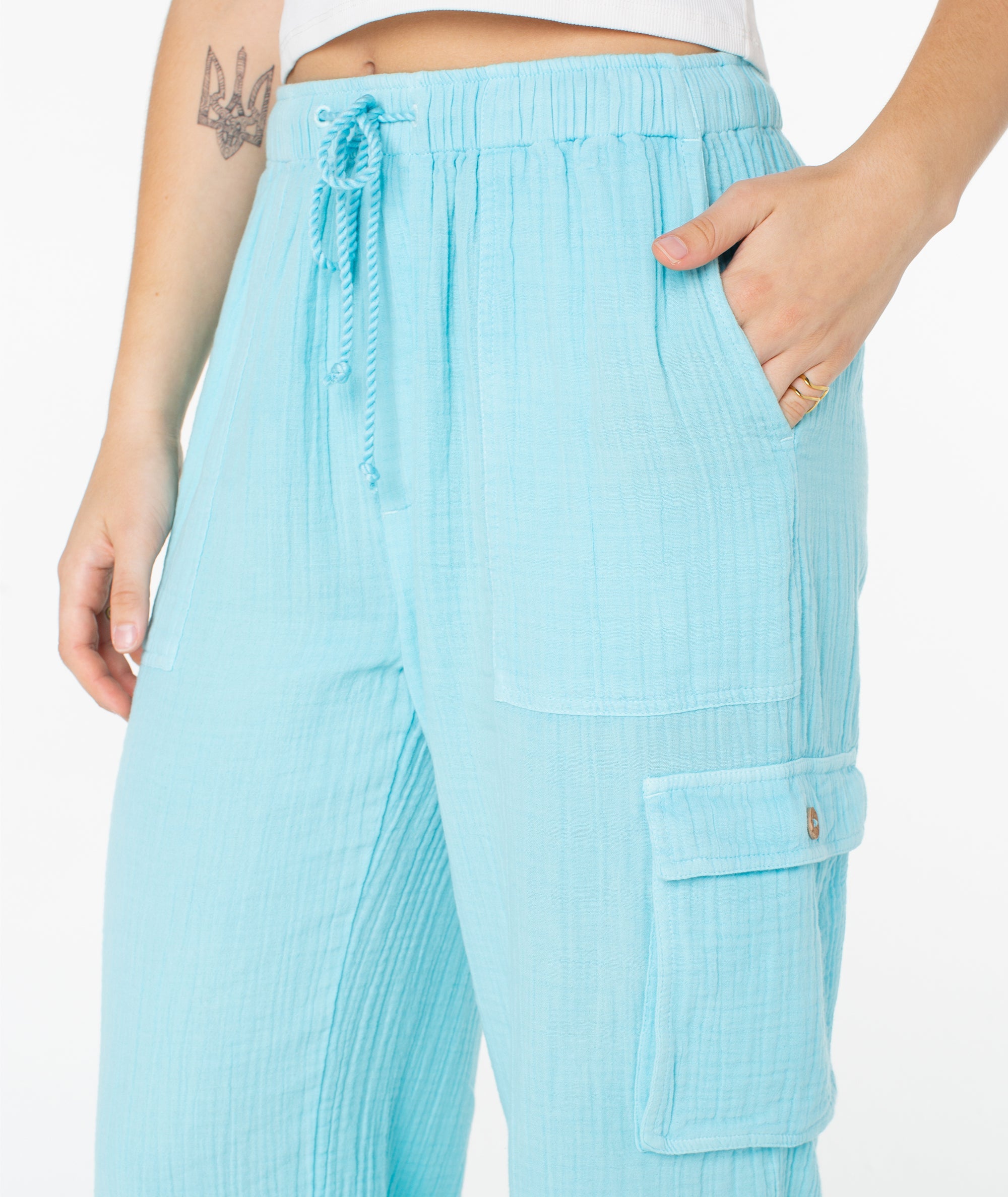 Roxy Precious Cargo Solid Beach Pants BTB L