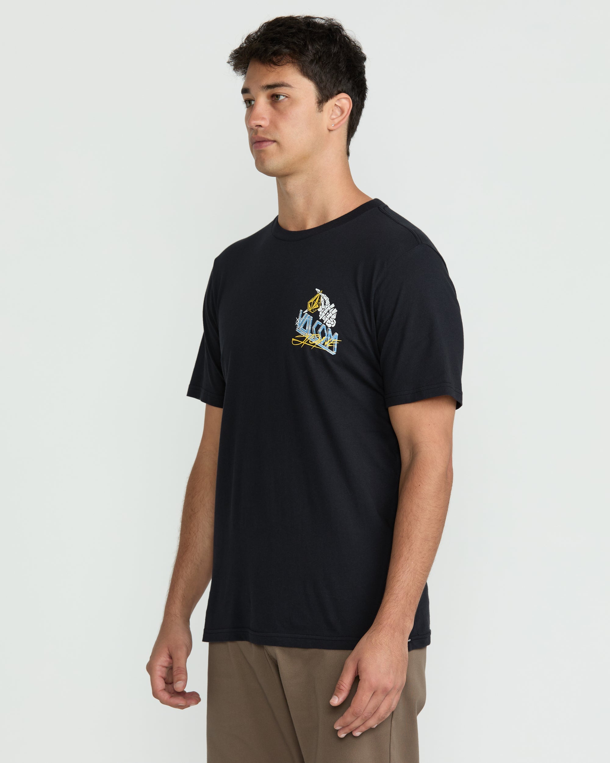 Volcom Dropped This SS Tee AQK-ANTIQUE BLACK M