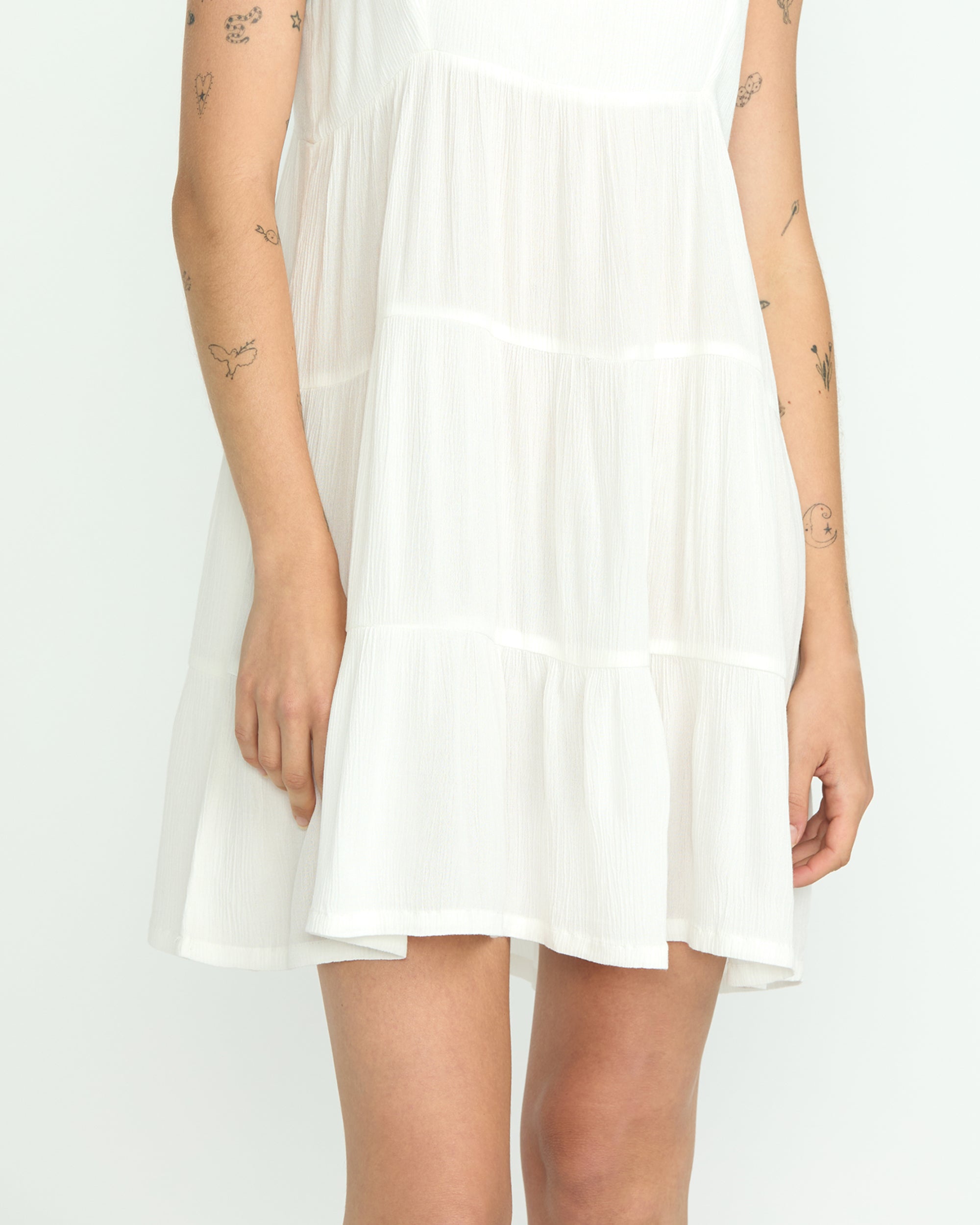 Volcom Beachmoonstone Dress WHT L
