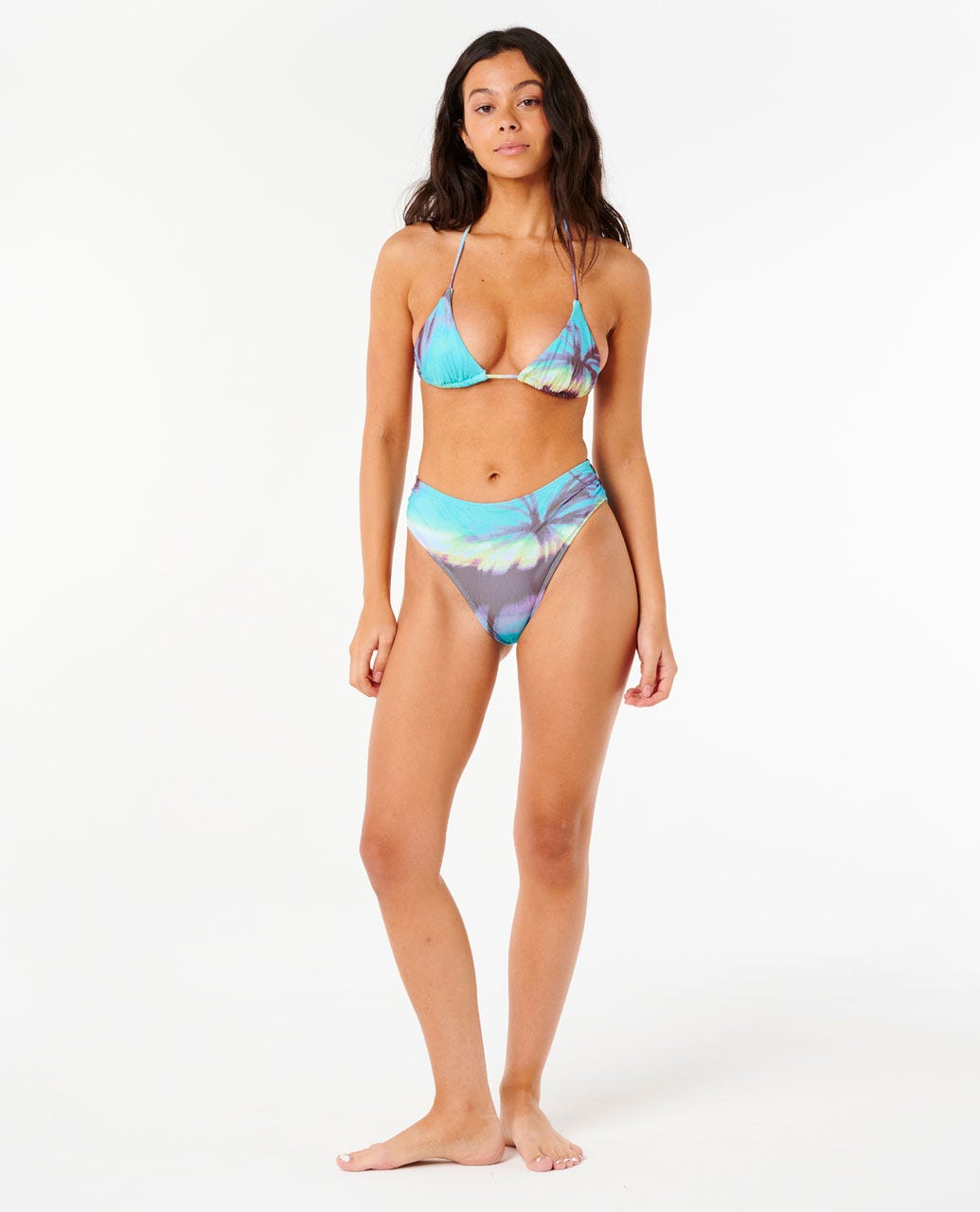 Rip Curl Hidden Isles Sliding Tri Bikini Top 0070-Blue L