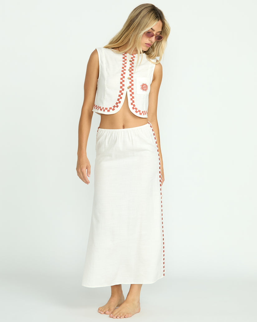 Billabong Secret Cove Woven Top SCS-STENCIL WASH M