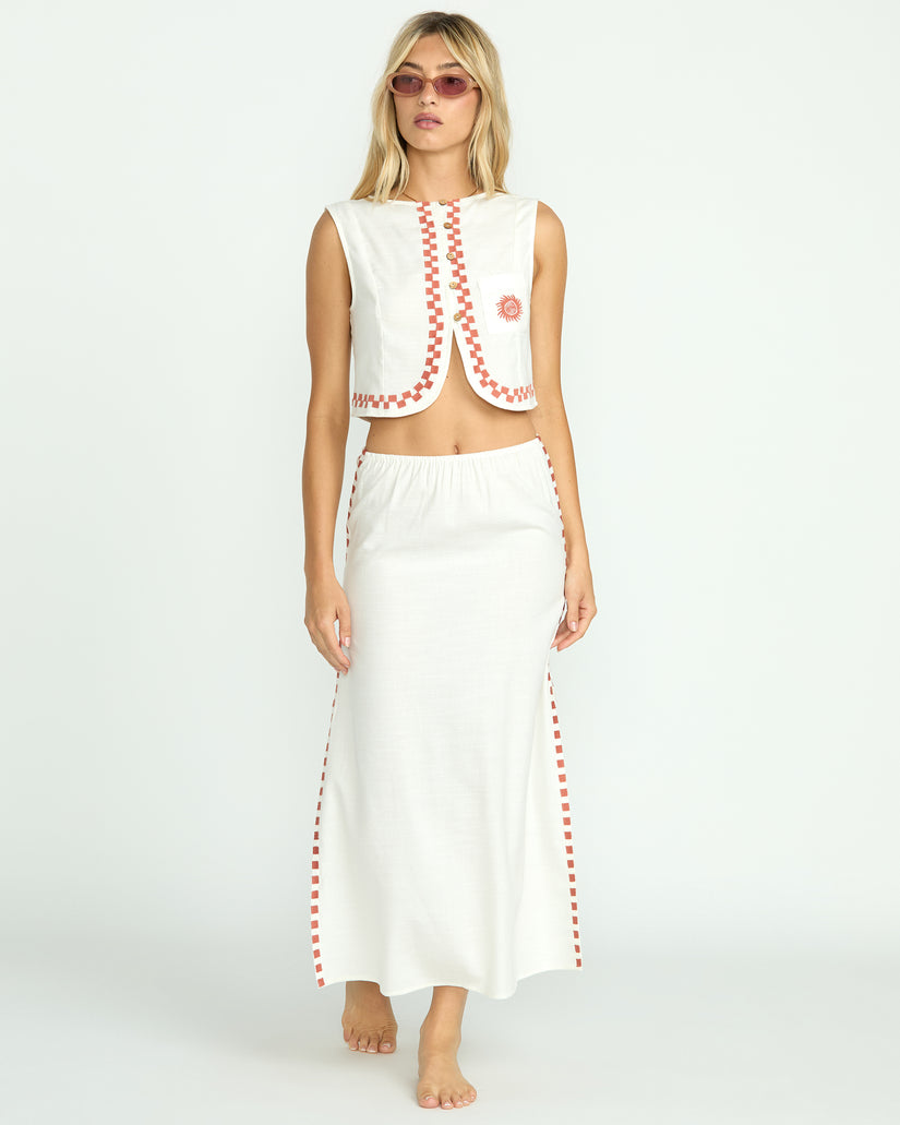 Billabong Secret Cove Skirt SCS-STENCIL WASH XS