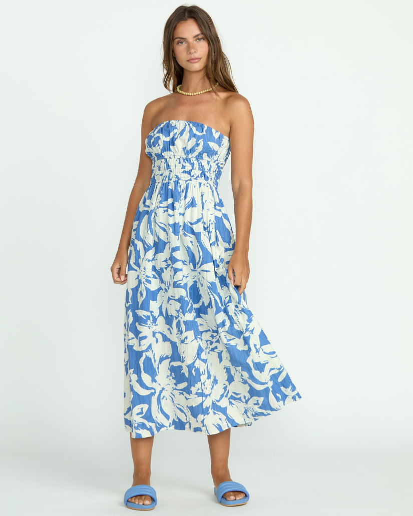 Billabong In The Sky Midi Dress TRB-TRUE BLUE S