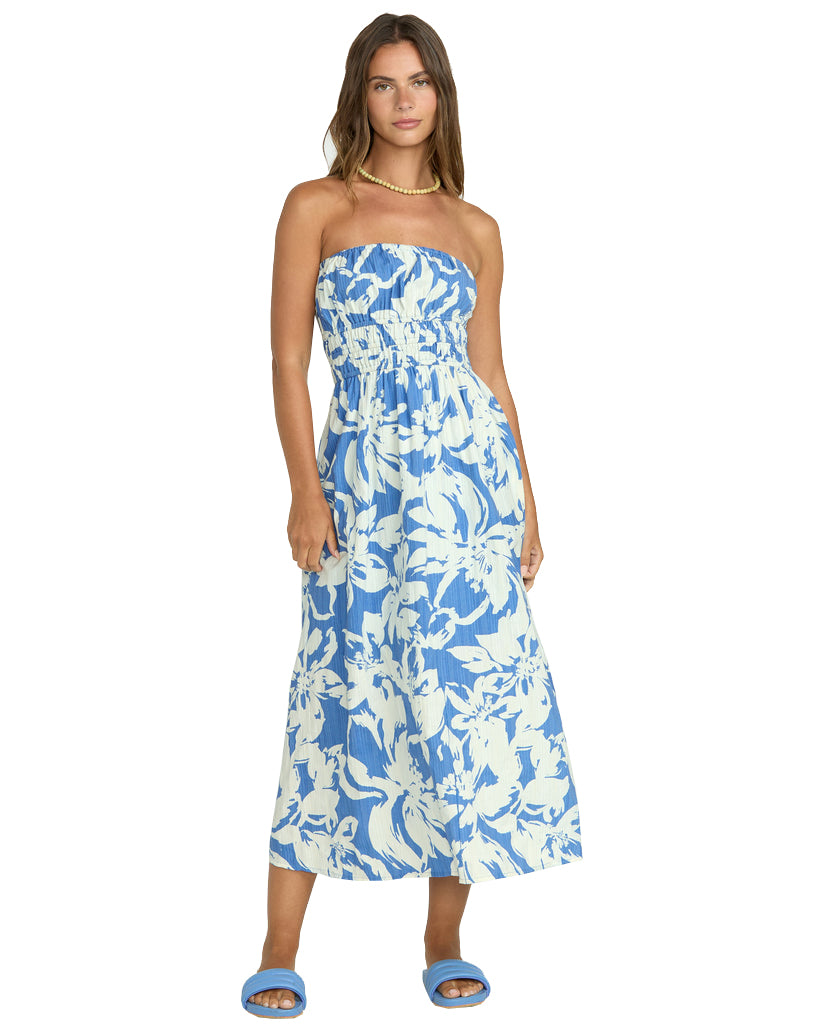 Billabong In The Sky Midi Dress TRB-TRUE BLUE S
