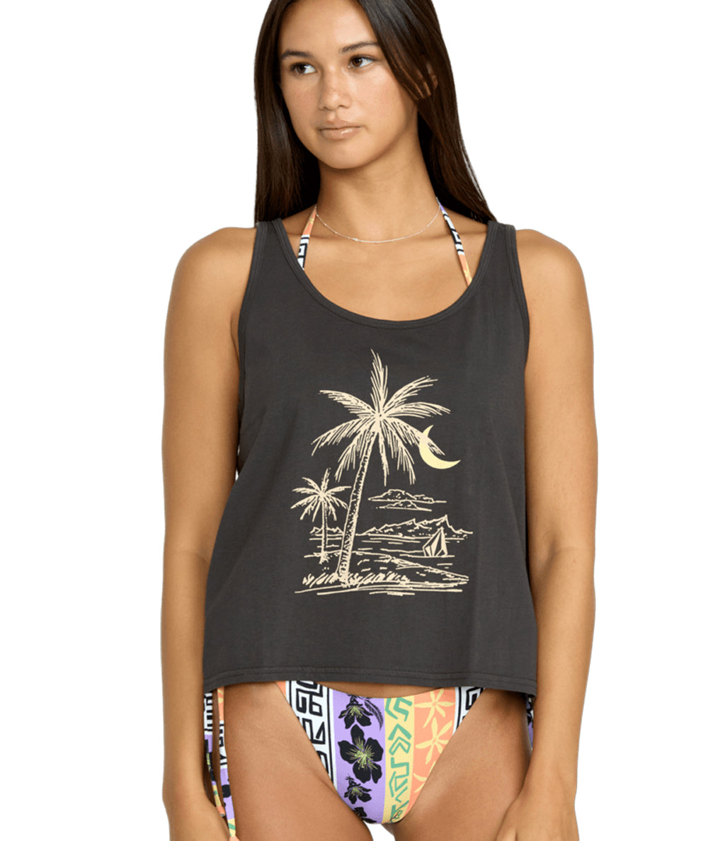 VOLCOM TO THE BANK TANK VBK-VINTAGE BLACK L