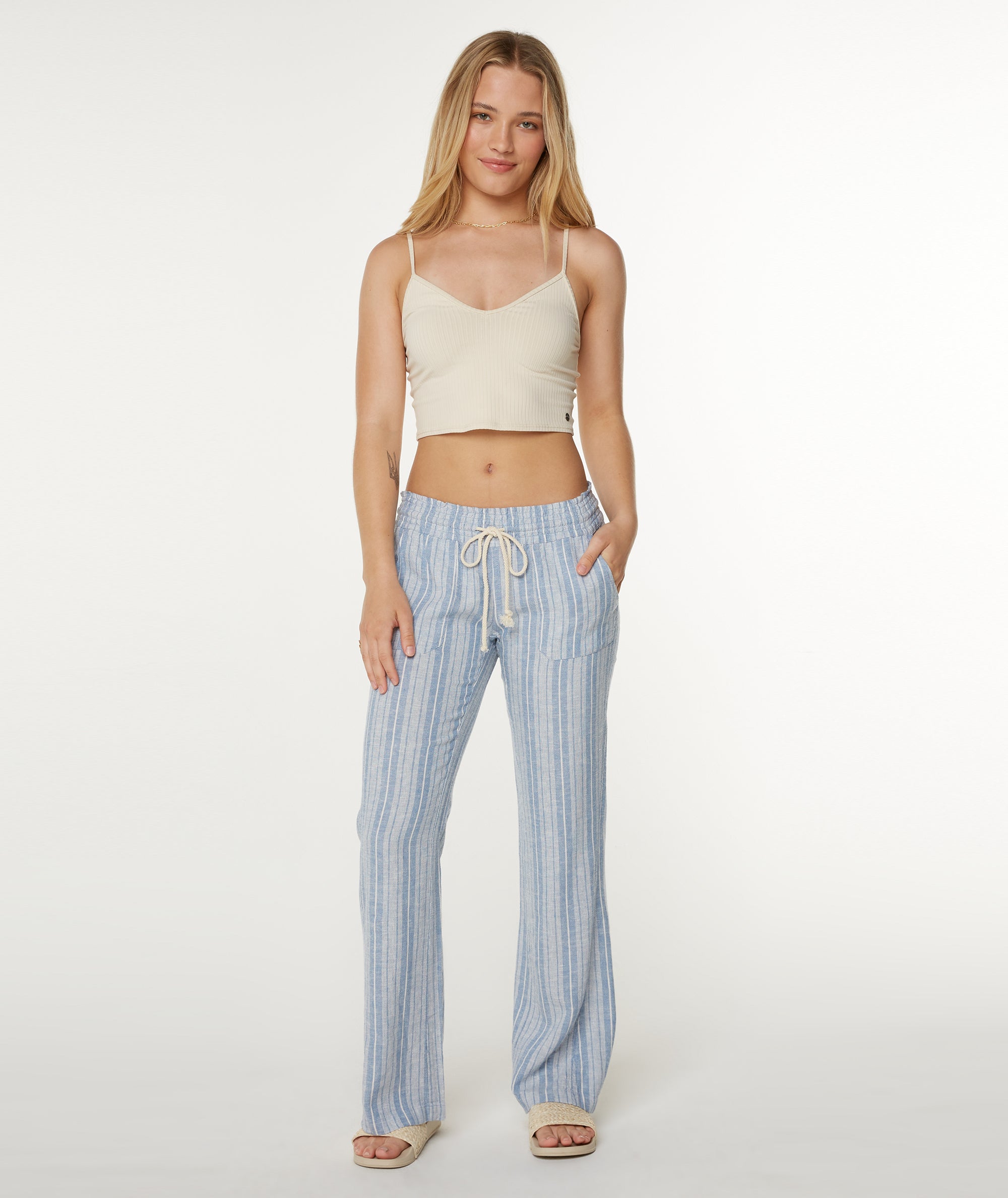 Roxy Oceanside Stripe Pant BLC M