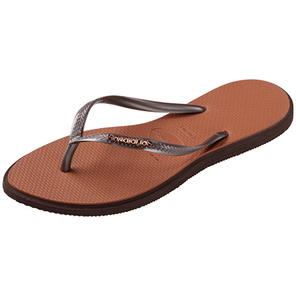 Havaianas Slim Point Womens Sandal 0727-Dark Brown 11