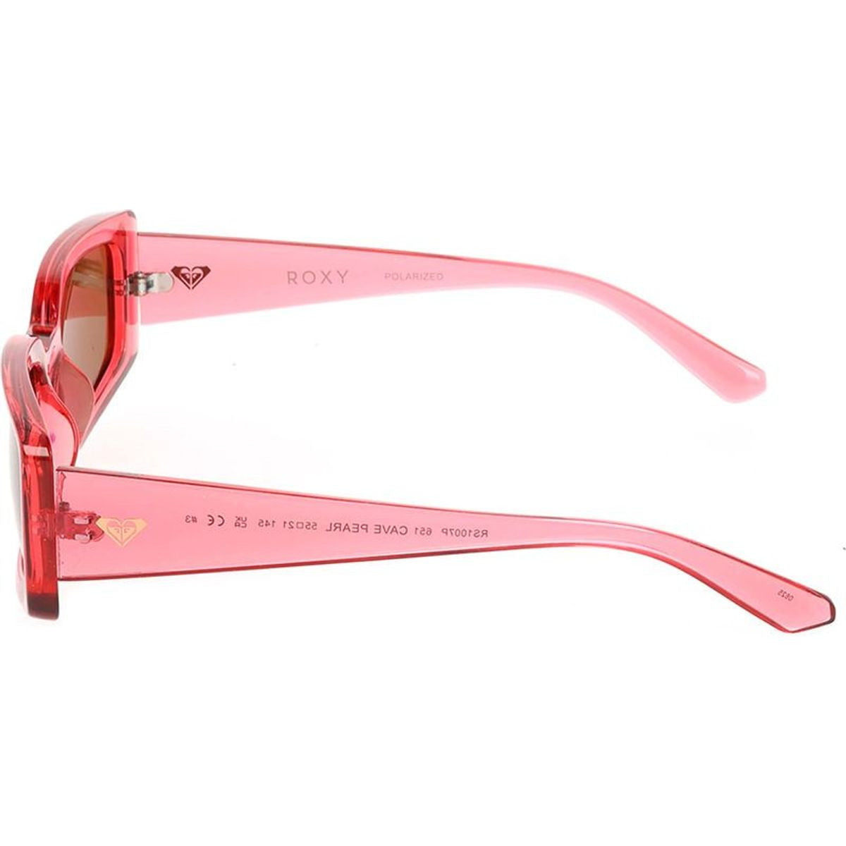 Roxy Cave Pearl Polarizrd Sunglasses Pink Carnation Smoke