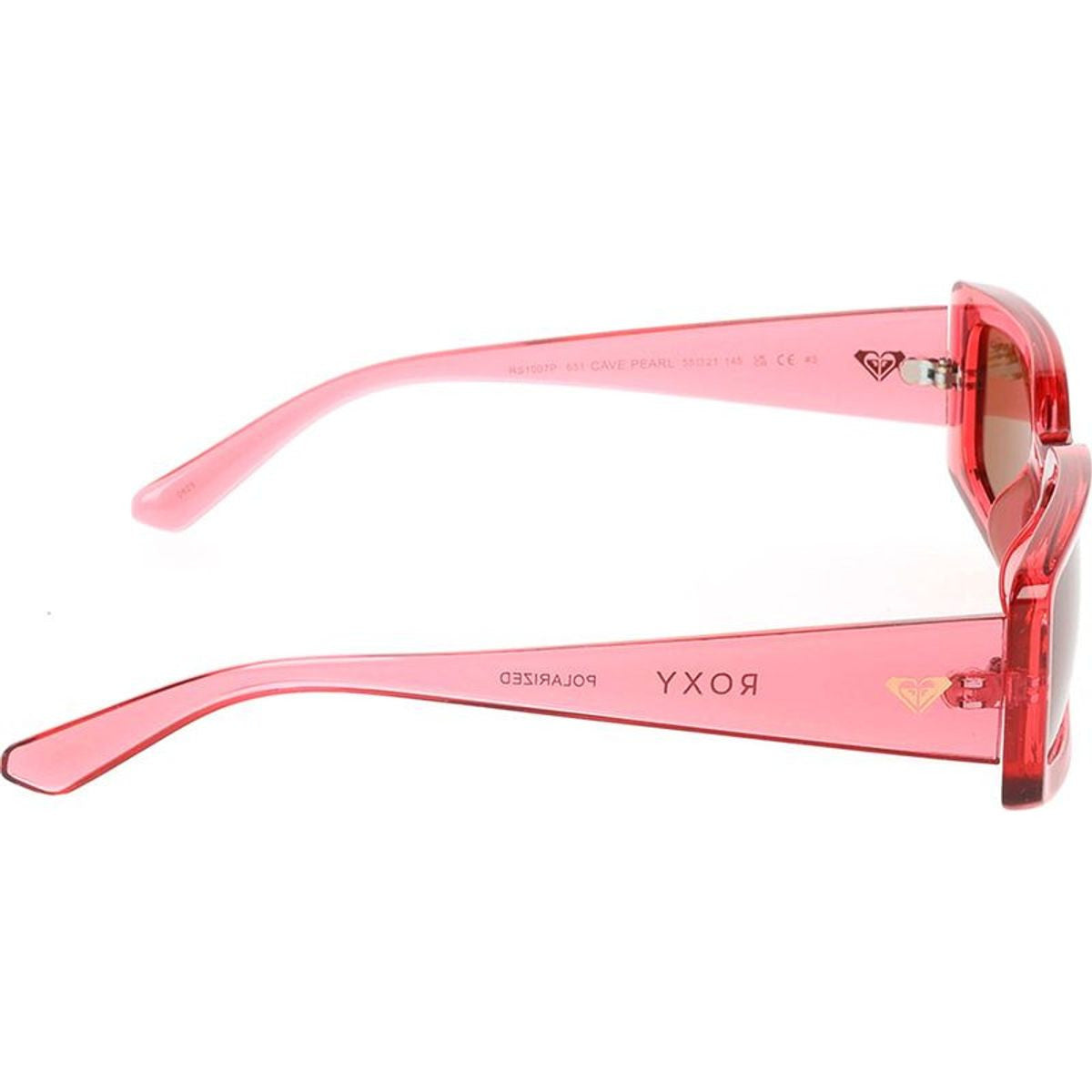 Roxy Cave Pearl Polarizrd Sunglasses Pink Carnation Smoke