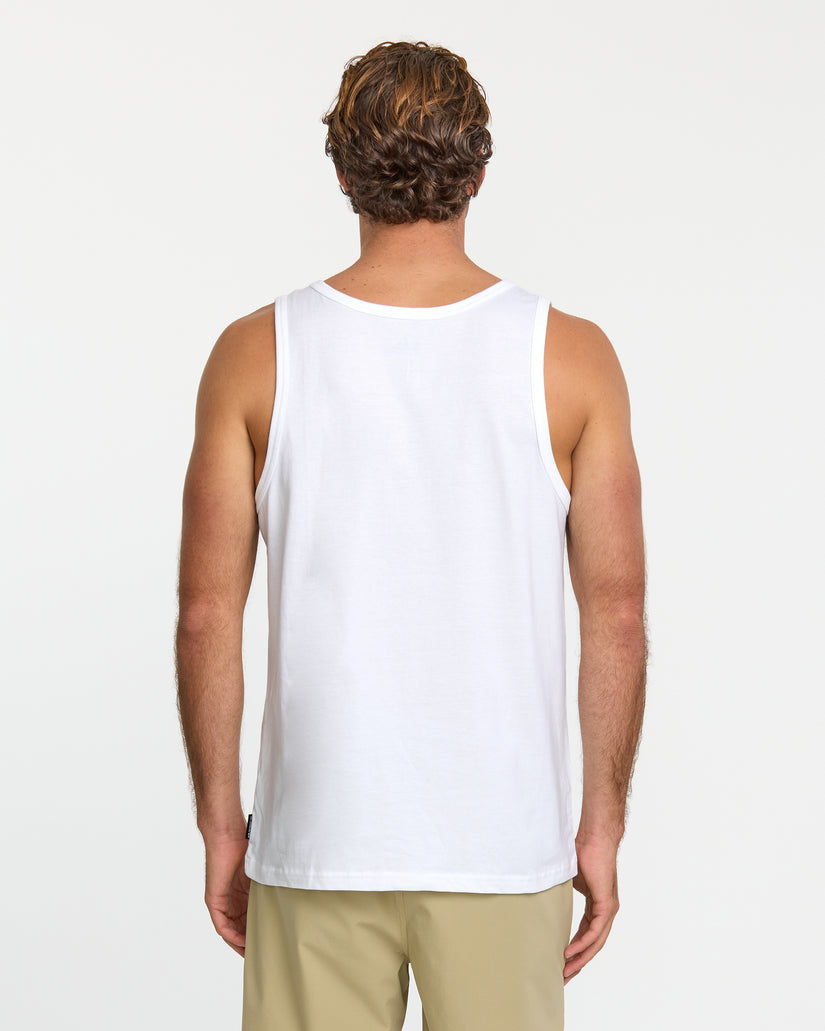 QUIKSILVER BLUEWEED STRIPE TANK MJ0 WHITE L