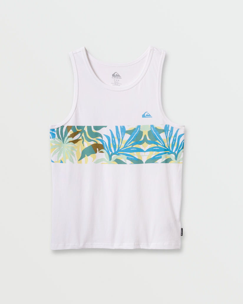 QUIKSILVER BLUEWEED STRIPE TANK MJ0 WHITE M