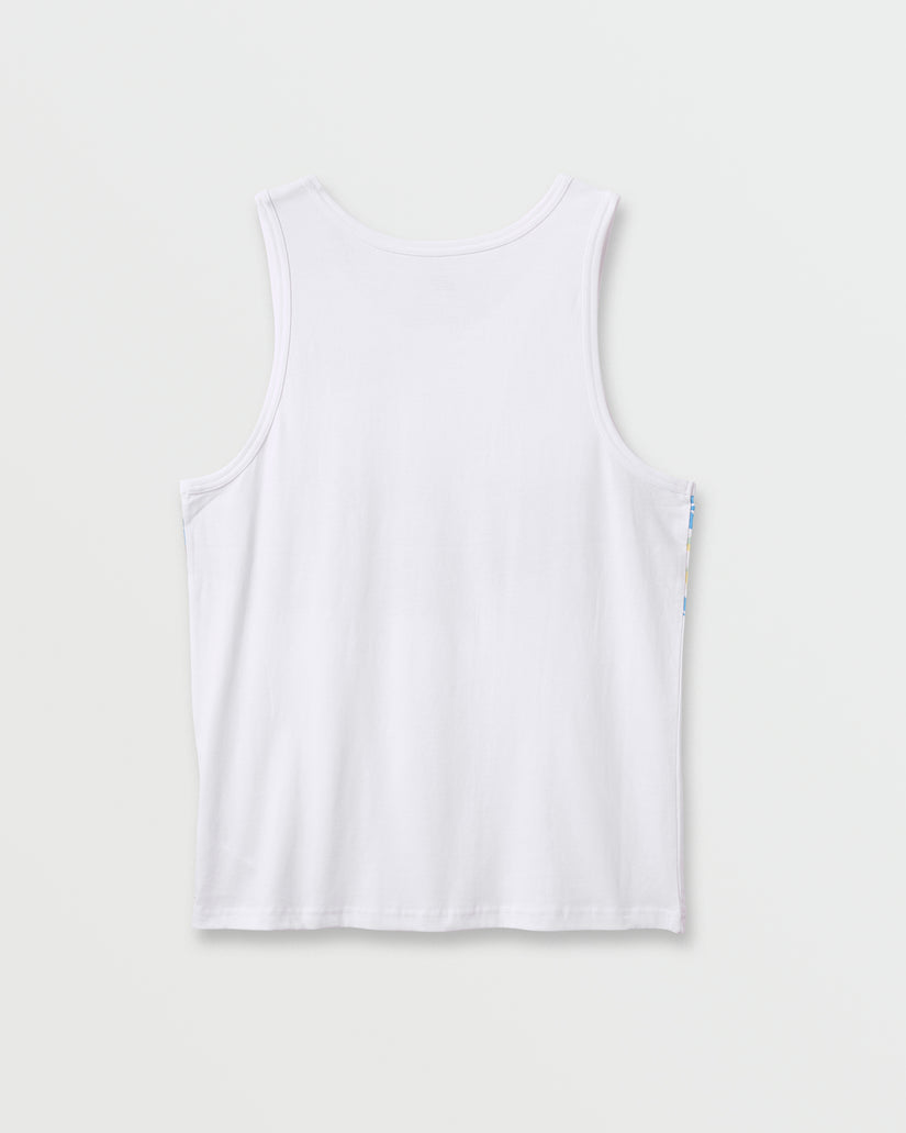 QUIKSILVER BLUEWEED STRIPE TANK MJ0 WHITE XL