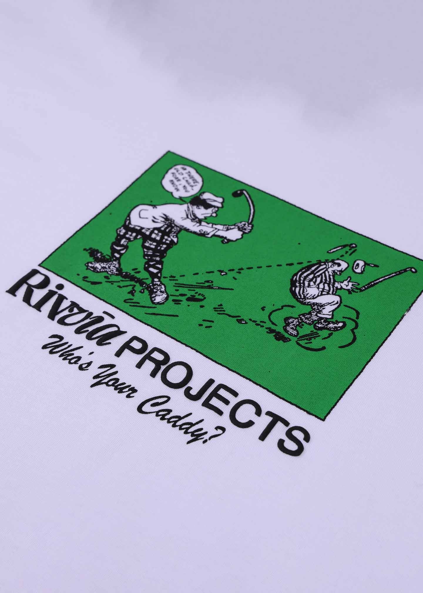 Rivvia Projects Whos Your Caddy SS Tee WHT L