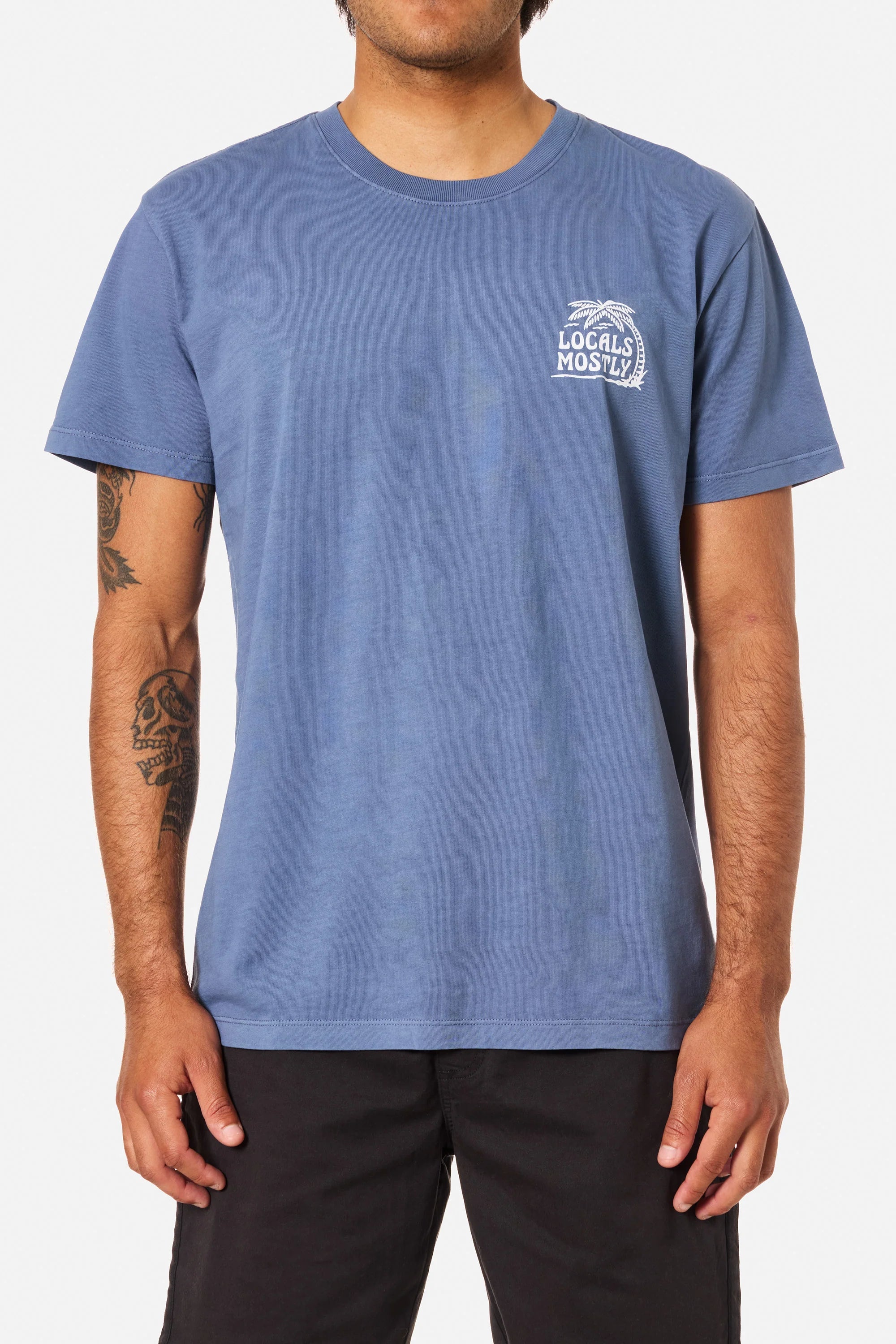 KATIN LOCALS TEE BLUE PIGMENT DYE(BLPD) XL