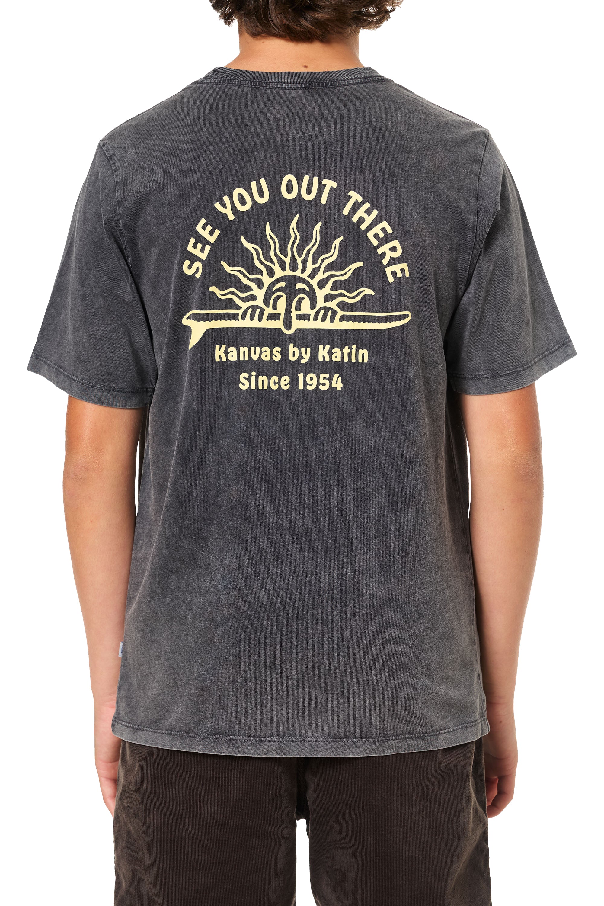 KATIN BOYS SUNNY TEE BLACK SAND WASH (BKSW) XL
