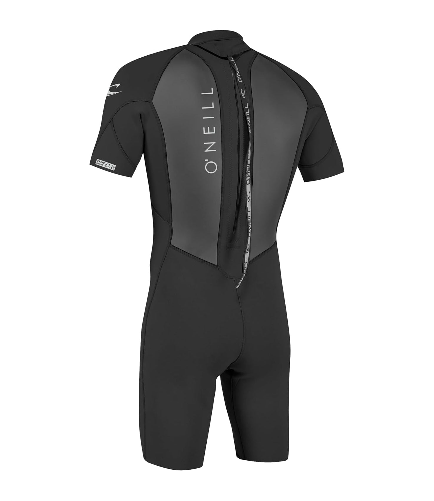 O Neill Reactor-2 2mm Back Zip Boys Springsuit A00-Black-Black 8