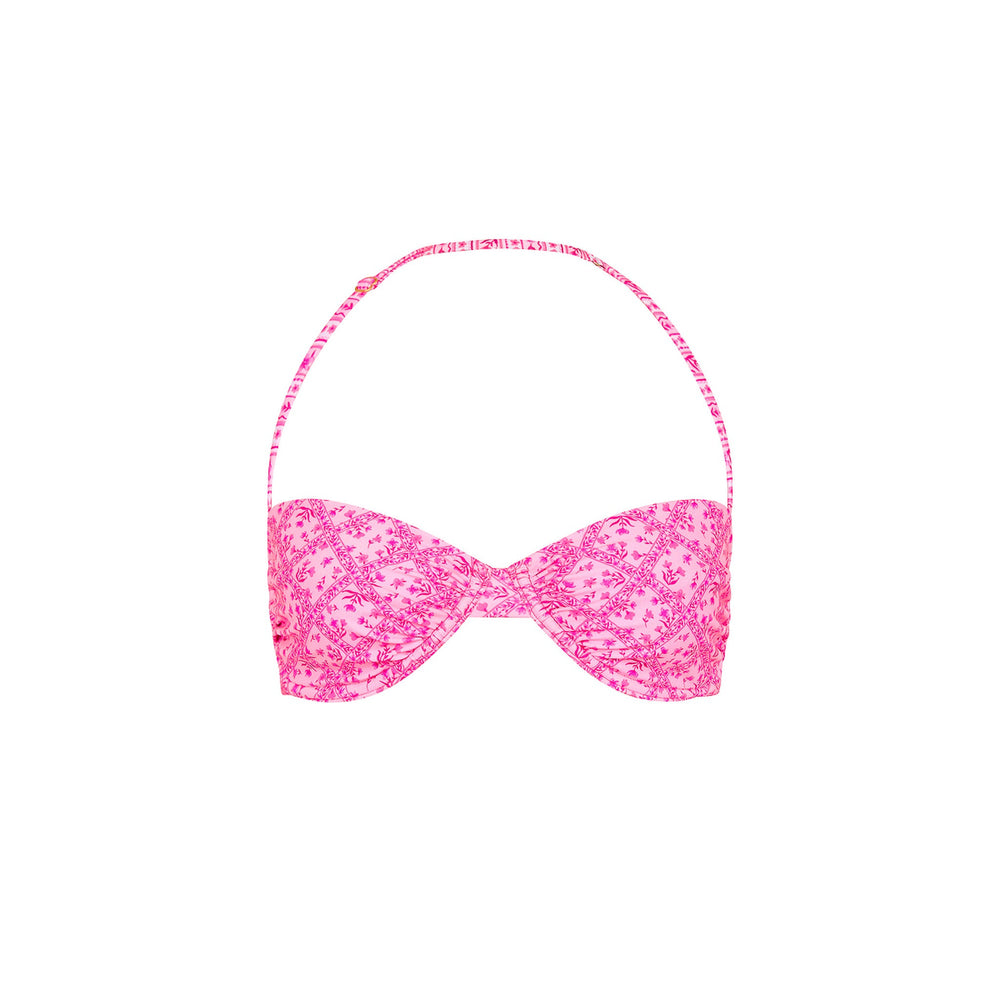 Kulani Kini Retro Balconette Bra Bikini Top