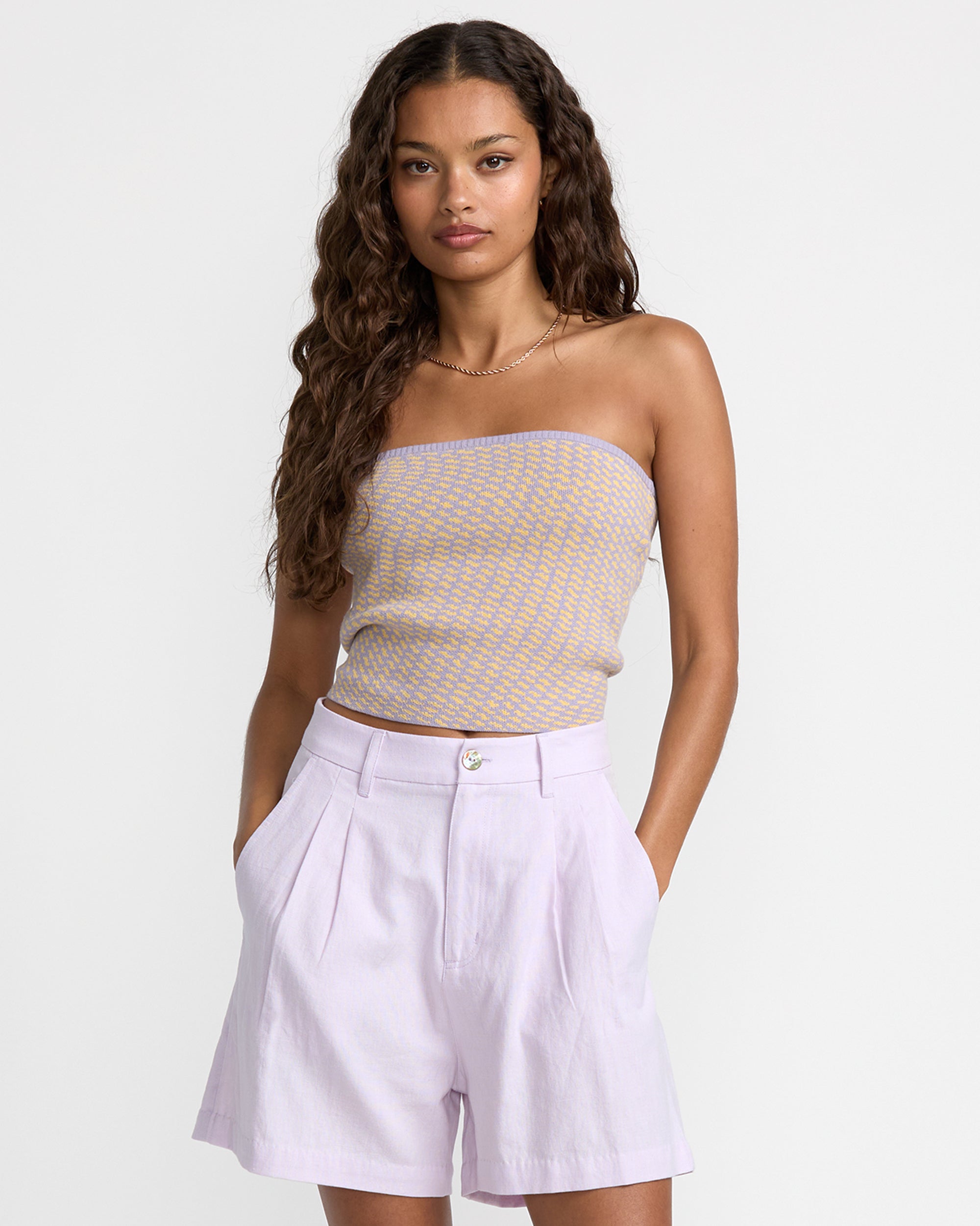 RVCA DEL MAR SHORT CLP-CLOUD PURPLE L