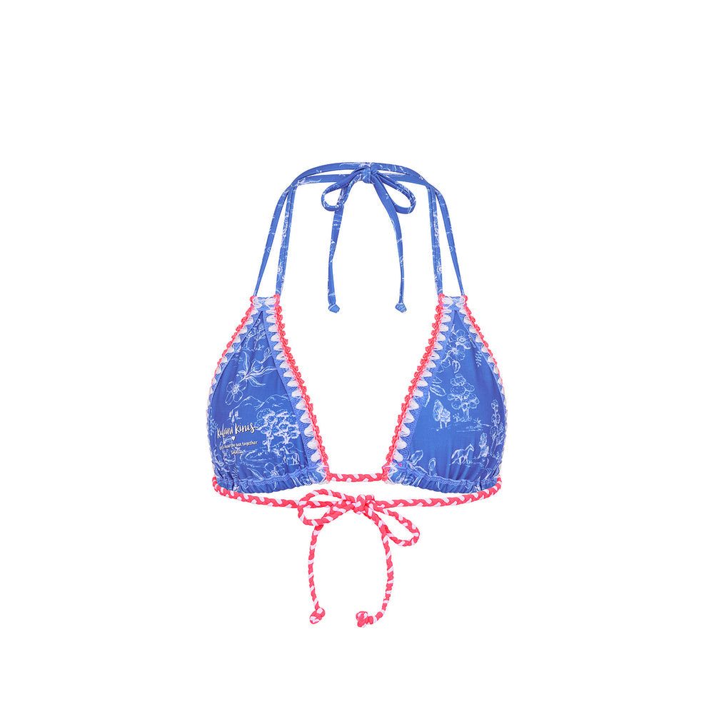 Kulani Kini Braided Crochet Halter Bikini Top RodeoRomeo S