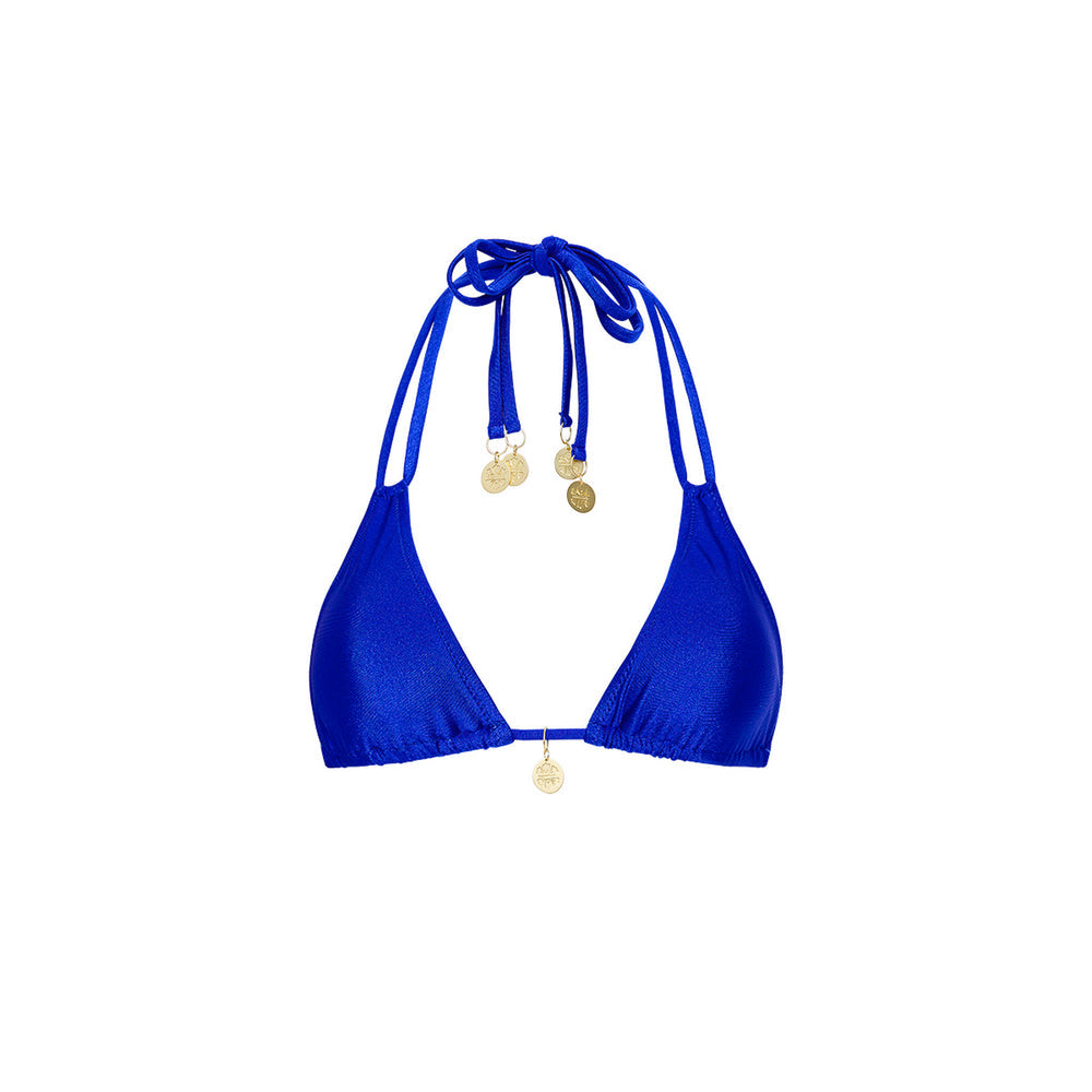 Kulani Kinis HALTER BRALETTE BIKINI TOP BlueLagoon L