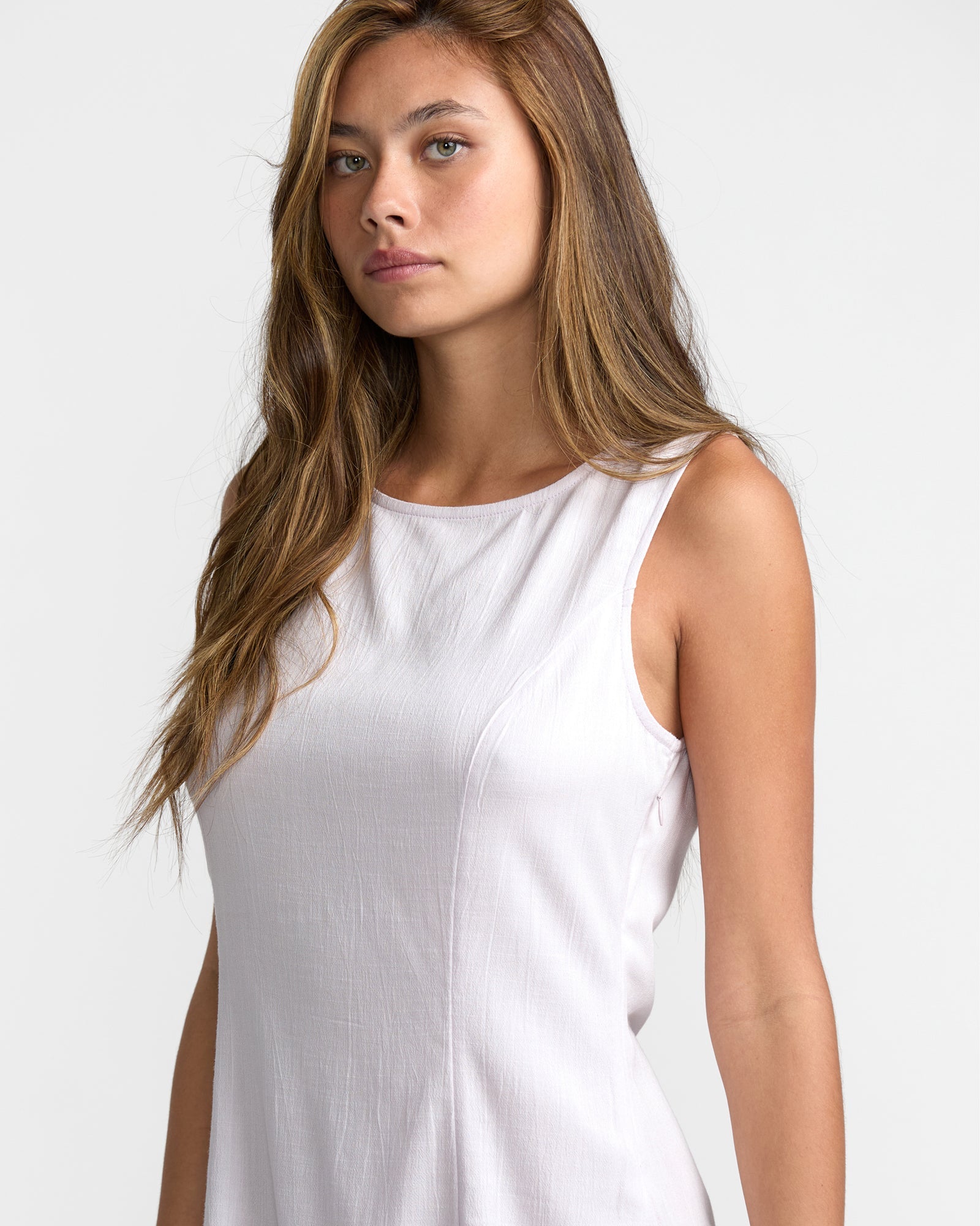 RVCA AUDREY MINI DRESS CLP-CLOUD PURPLE S