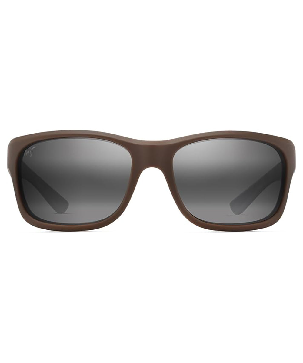 Maui Jim Anu Nui Polarized Sunglasses MatteBrownw/browncamo Grey