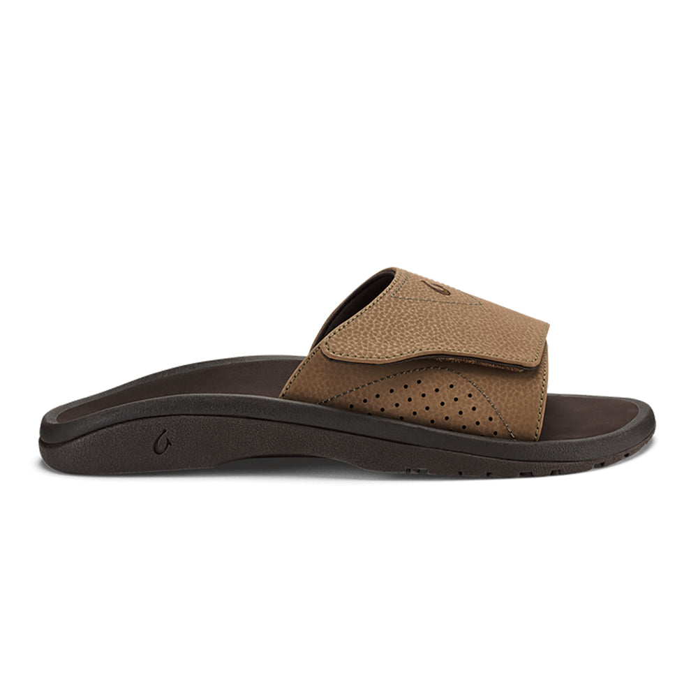 Olukai Nalu Slide Mens Sandal 3448-Tan-Dark Java 9