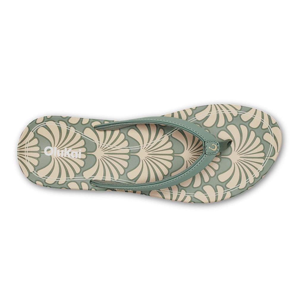 Olukai Uiki Womens Sandal SPZQ-Silver Pine-Pa i 6
