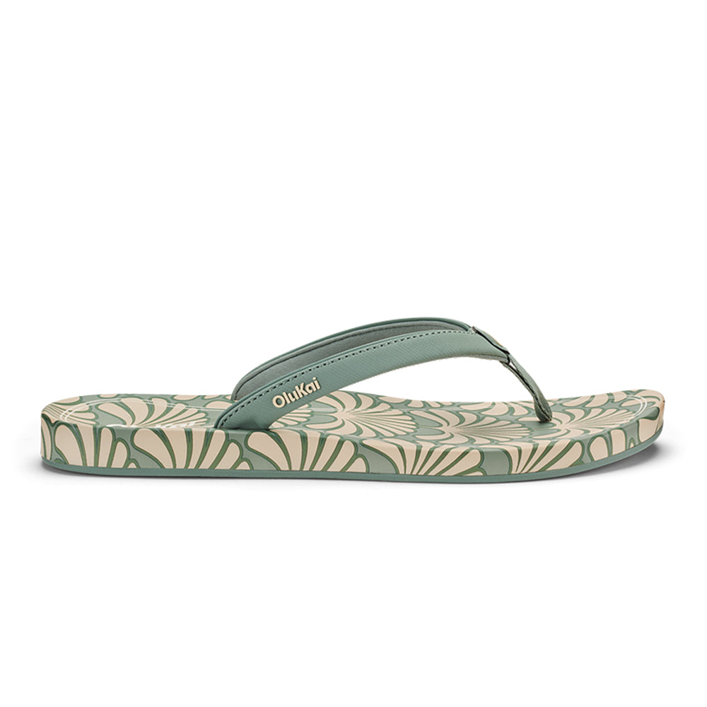 Olukai Uiki Womens Sandal SPZQ-Silver Pine-Pa i 9