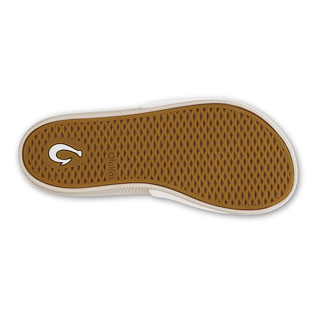 Olukai Ulele Slide Womens Sandal WB20-Bright White-Tapa 7