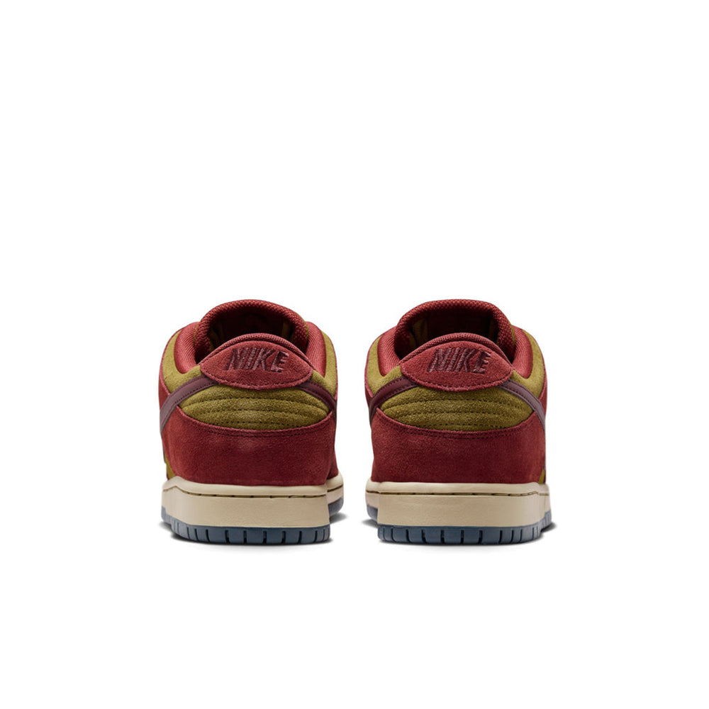 Nike SB Dunk Low Pro 600-DarkTeamRed/OliveFlak 9