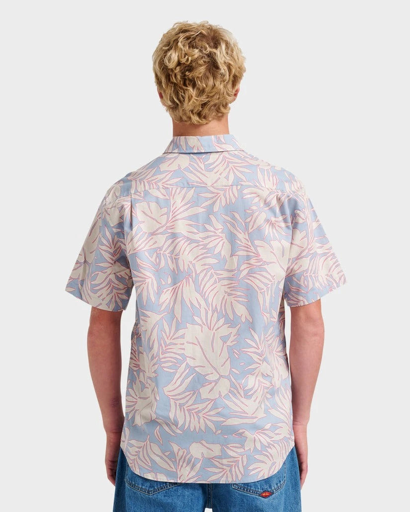 QUIKSILVER PALM TRIP CLASSIC SS BHL0-ASHLEY BLUE L
