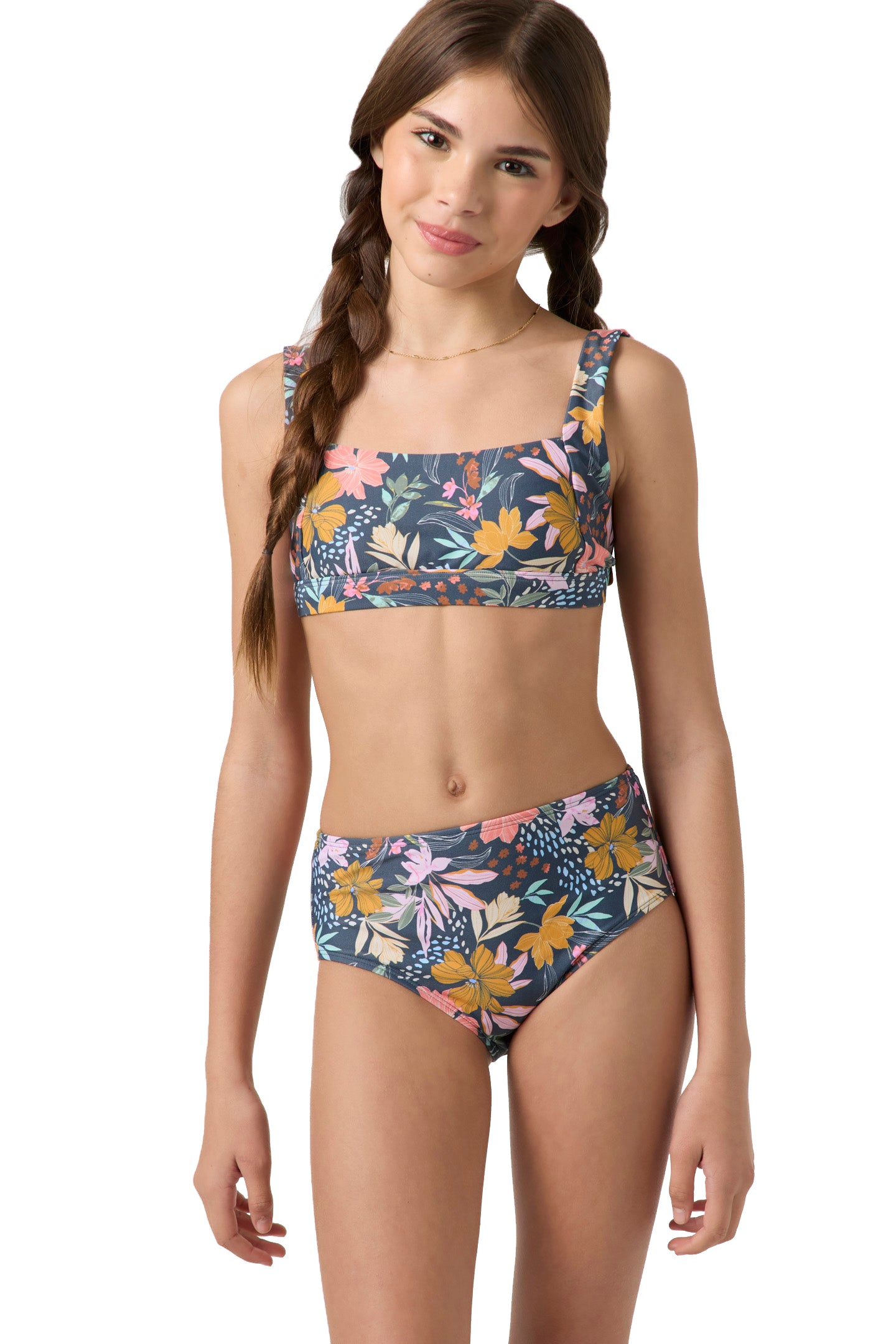 O'NEILL MILA FLORAL SQUARE NECK TANK SET