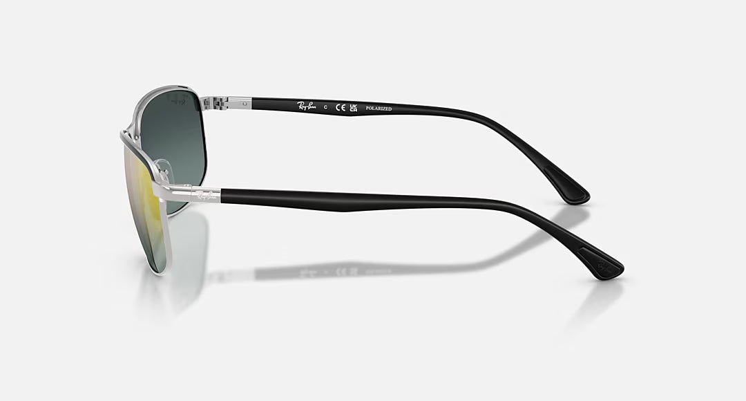Ray-ban 0RB3671CH Polarized Sunglasses BlackonSilver GoldGradient