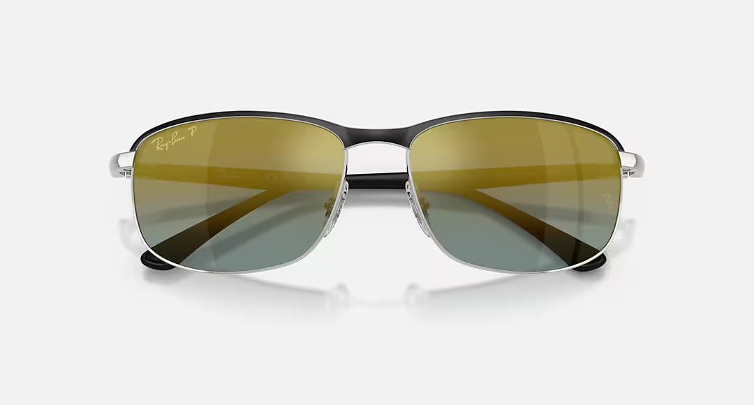 Ray-ban 0RB3671CH Polarized Sunglasses BlackonSilver GoldGradient