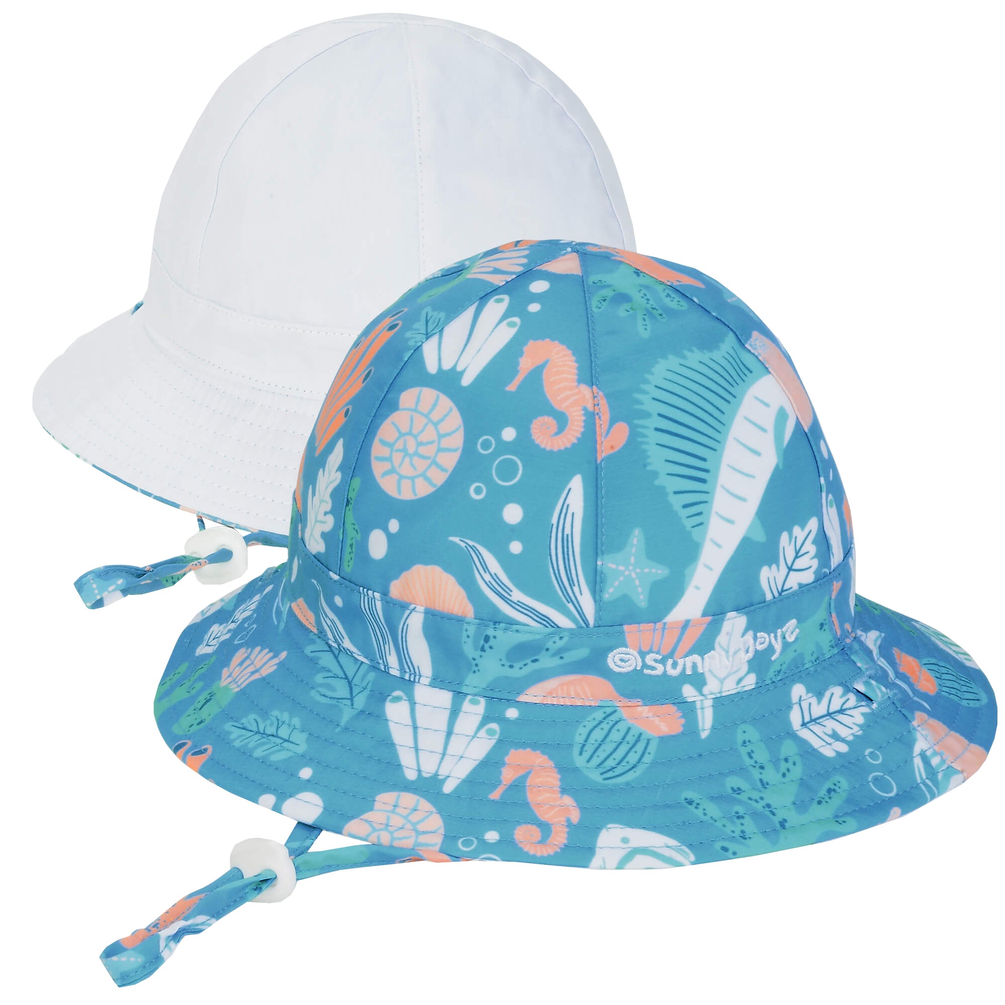 Sun N Sand Kids Poly Cotton Bucket Hat Sea Life 2"