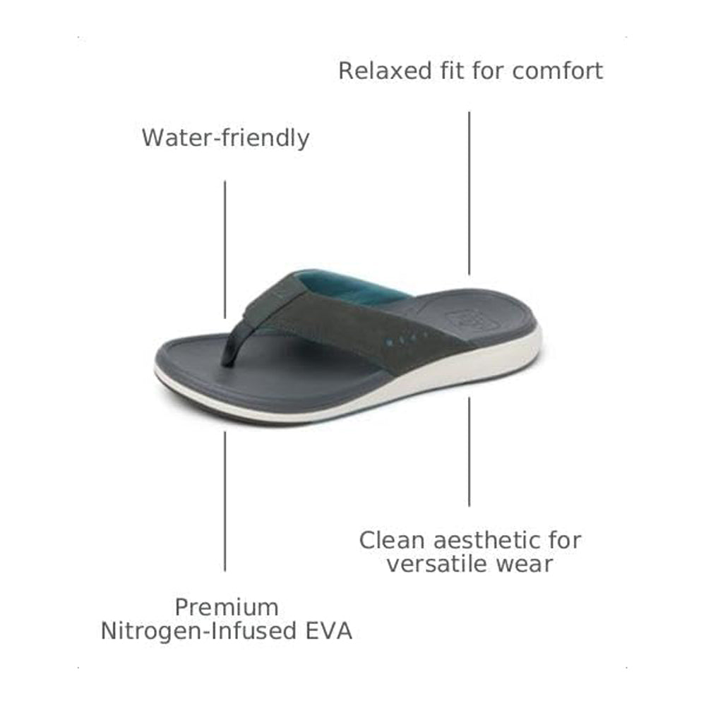 Reef Cushion Norte Mens Sandal Grey-Blue-Off White 12