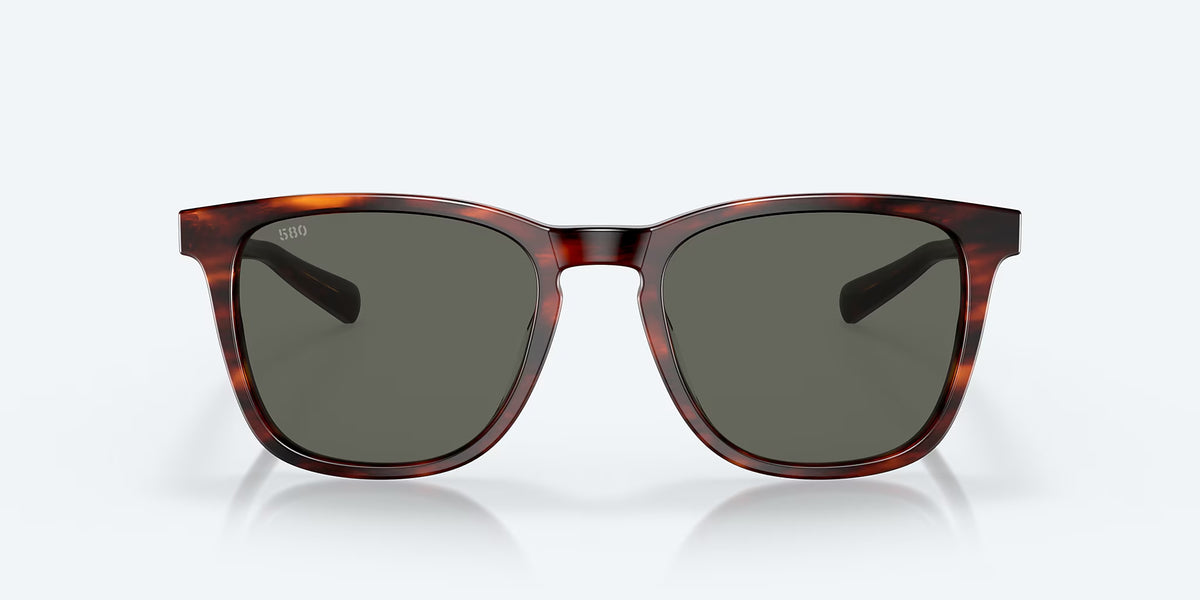 Costa Del Mar Sullivan Polarized Sunglasses MatteTortoise Gray 580G